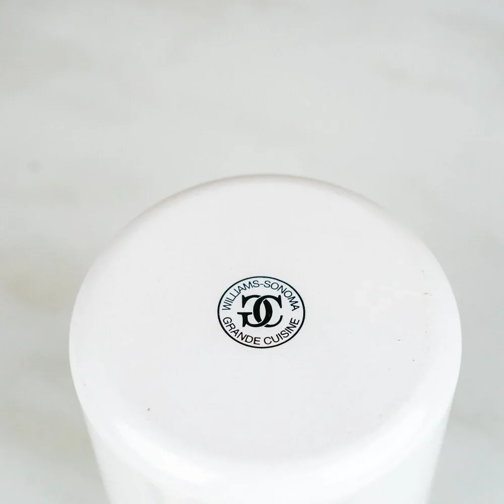 Williams Sonoma 7pc Bar Tool Set Powder Coated Enamel White